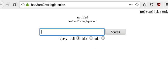 Not Evil Search Engine