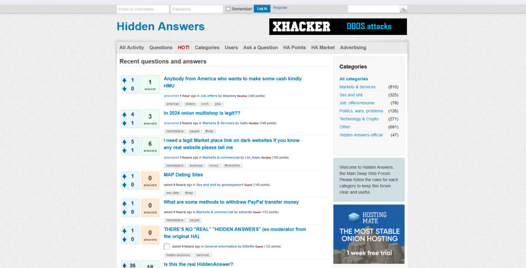 Hidden Answers Onion Link