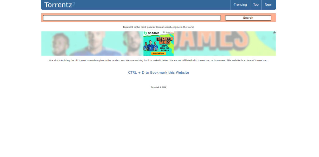 torrentz2 search engine